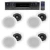 Technical Pro H12X500UBT 6000w 6-Zone 12-Speaker Bluetooth Home Theater Receiver Receiver Bundle with Pair Rockville HC55 White 5.25" 300 Watt in-Ceiling Home Theater Speakers 8 Ohm view 1