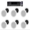 Technical Pro H12X500UBT 6000w 6-Zone 12-Speaker Bluetooth Home Theater Receiver Receiver Bundle with Pair Rockville HC55 White 5.25" 300 Watt in-Ceiling Home Theater Speakers 8 Ohm view 1