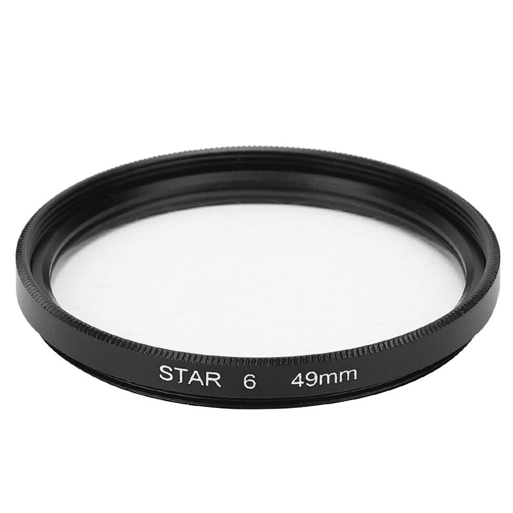 Star Filter, 49mm Circular Star Filter Camera Lens Filter, Night Scenes Filter for SLR Cameras