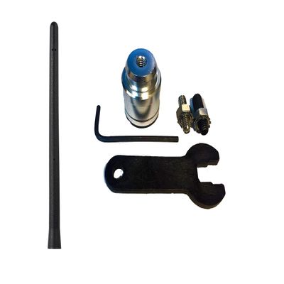 6 3/4" Antenna MAST Black + Radio Antenna Base Repair Kit for GMC Chevy and Buick Cadillac Cars & Trucks