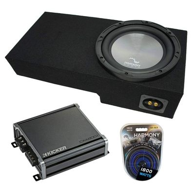 Harmony Audio HA-A102 Comp. w/Ford Explorer Sport Trac SUV 2001-2005 Alloy Series 10" 800W Dual 2 Sub, 46CXA8001 Class D Mono 1600W Peak Sub Amp & FORD-SPTRAC1X10 Single 10" Subwoofer Enclosure