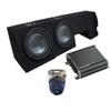 Harmony Audio R124 Bundle Compatible with Ford F-150 Super Crew Truck 2001-2003 Dual 12" Sub Box & CXA400.1 view 1