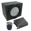 Harmony Audio A102 Bundle with Universal Car Stereo Rearfire Sealed Single 10" Loaded Sub Box with CXA800.1 Amp & Install Kit view 1