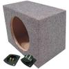 American Sound Connection ASC RF110H Universal Car Audio Single 10" Sealed Subwoofer Rear Angle Sub Box Enclosure 5/8" MDF Wood, 43C104 10" Comp C10 Series Sub view 2