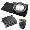 Harmony Audio Compatible with 2014-2018 Chevy Silverado Double Cab Bundle HA-A122 Single 12 Sub Box CXA800.1 view 1