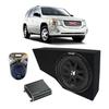 Harmony Audio Fits 2002-2013 Cadillac Escalade EXT Underseat Bundle R104 Dual 10 Sub Box & CXA400.1 view 1