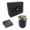 American Sound Connection Kicker Bundle Universal Regular Standard Cab Truck Kicker Bundle Comp C10 Single 10" Sub Box Enclosure & CXA400.1 view 1
