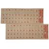 2 Pack Transparent Russian Keyboard Stickers,Russian Keyboard Replacement Sticker with Transparent Background and Red Lettering,Each Unit: 0.43" x 0.51" -Matte view 1