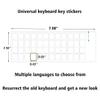 2 Pack Transparent Russian Keyboard Stickers,Russian Keyboard Replacement Sticker with Transparent Background and Red Lettering,Each Unit: 0.43" x 0.51" -Matte view 2