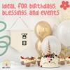 ARI MES 100 Days Celebration Canvas Flag Banner Chinese Baby Decor view 4