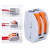 20pcs Wire Quick Connector -212 Compact Wiring Connector 2 Port Push in Lighting Electrical Cable Fast Connection view 2