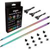 airgoo Addressable RGB PC LED Strip, Flexible Diffused Silicon Neon ARGB Strip with Magnetic Brackets, Compatible with 5V 3-pin ARGB Motherboard Headers, AG-NEON-LS1
