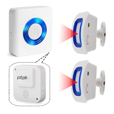 Evernary Wireless Indoor Motion Sensor Alarm, Bed Alarm and Fall Prevention for Elderly / Dementia Patients /Kids (2 Motion Detector +1 Receiver)