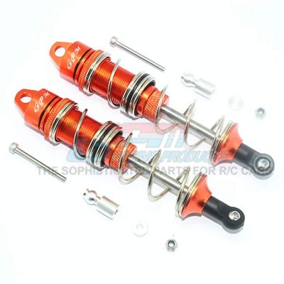 GPM Alum Front Double Section Spring Dampers 115mm Orange : Kraton/Outcast/Notorious