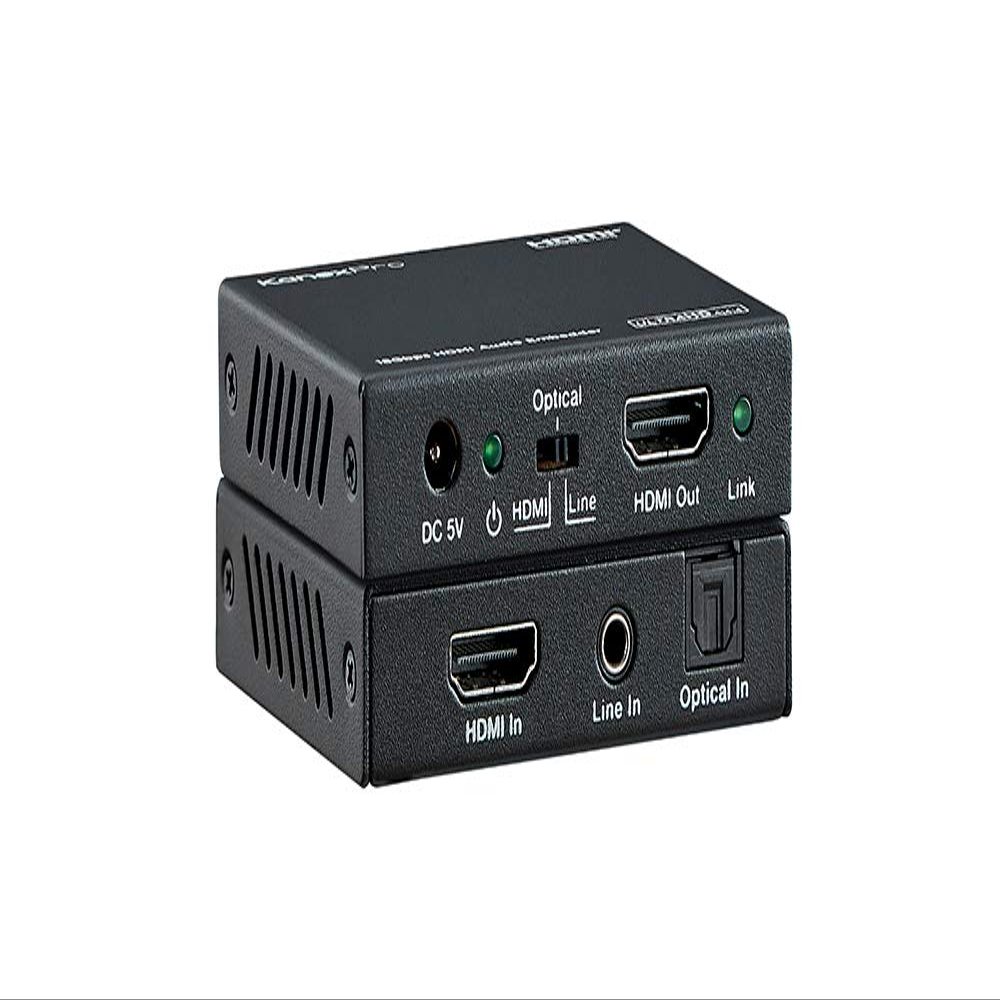 Kanex Pro HDMI 2.0 Audio Embedder 18Gbps HDCP 2.2 4K 60Hz Toslink CEC Stereo (HAECOAX4)