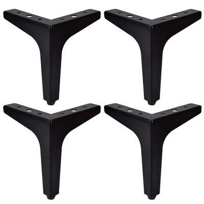 5 inch Metal Furniture Legs, Btowin 4Pcs Modern Triangle Diamond Furniture Feet for Cabinet Sofa TV Stand Bookcase