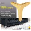 6 inch Metal Furniture Legs, Btowin 4Pcs Modern Triangle Diamond Furniture Feet for Cabinet Sofa TV Stand Bookcase view 3