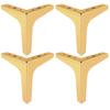 7 inch Metal Furniture Legs, Btowin 4Pcs Modern Triangle Diamond Furniture Feet for Cabinet Sofa TV Stand Bookcase view 1