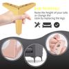 7 inch Metal Furniture Legs, Btowin 4Pcs Modern Triangle Diamond Furniture Feet for Cabinet Sofa TV Stand Bookcase view 4