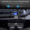 ZIIDOO Visible Bluetooth 5.0 Car Adapter, Aux Bluetooth Receiver with Display Screen, TF Card Slot, Black view 3
