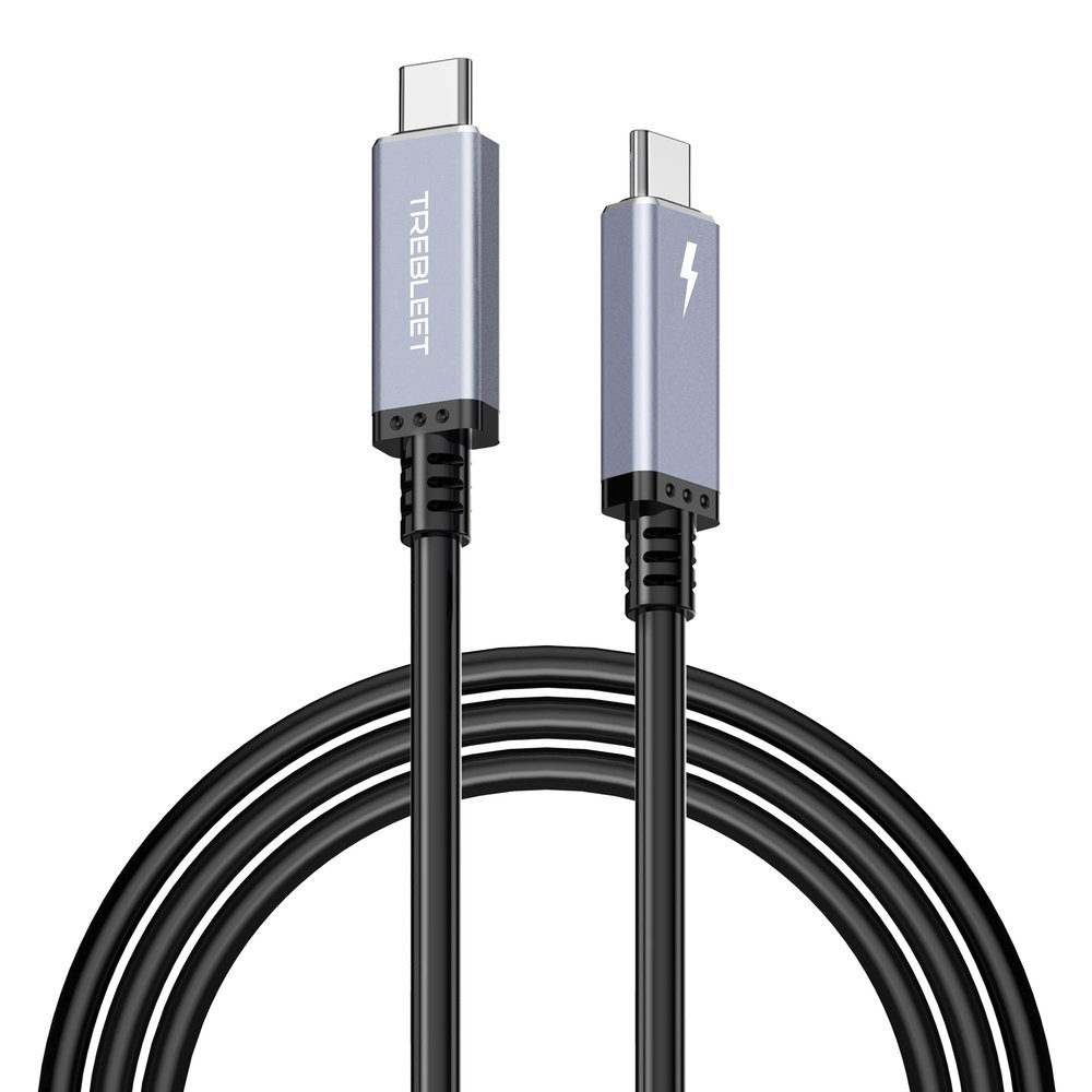 10ft (3m) USB4 Cable Compatible with Thunderbolt 3 Cable 20Gbps, 100W,TB3 to TB3 Male to Male Cord, for TB 3 (USB C) Hub, Adapter, Devices, 20V/5A