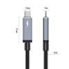 10ft (3m) USB4 Cable Compatible with Thunderbolt 3 Cable 20Gbps, 100W,TB3 to TB3 Male to Male Cord, for TB 3 (USB C) Hub, Adapter, Devices, 20V/5A view 2