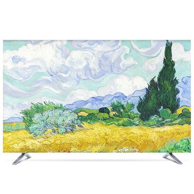 NANKAN 22-80 Inches TV Cover, Bright Colorful Dust Proof TV Screen Protector for LCD LED, Oil Painting Design Indoor Bedroom Living Room Decoration Dust Cover(Color:Field,Size:42in)
