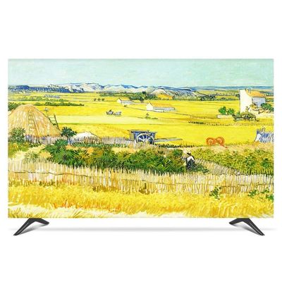 NANKAN 22-80 Inches TV Cover, Bright Colorful Dust Proof TV Screen Protector for LCD LED, Oil Painting Design Indoor Bedroom Living Room Decoration Dust Cover(Color:Yellow,Size:45in)