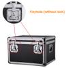 Aluminium Hard Flight Case, Portable Tool Storage Carrying Case with Padded Foam Lockable Equipment Case Black Camera Transport Box view 4