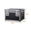 Aluminium Hard Flight Case, Portable Tool Storage Carrying Case with Padded Foam Lockable Equipment Case Black Camera Transport Box view 2