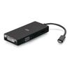 C2G USB-C Multiport Adapter, 4-in-1 Video Adapter with HDMI, DisplayPort, DVI, VGA - 4K 60Hz view 1