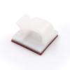 Mini Cable Clips 3M Adhesive, Multipurpose Cord and Wire Organizer for Cable Management 1/2" x 1/2" - 100 Pack Bundled with 10 Bonus Reusable Cable Ties (White) view 2