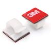 Mini Cable Clips 3M Adhesive, Multipurpose Cord and Wire Organizer for Cable Management 1/2" x 1/2" - 100 Pack Bundled with 10 Bonus Reusable Cable Ties (White) view 3