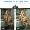 1080P Full HD Webcam,2 Mics, 110 Wide Angle Web Cam,Plug & Play USB Camera,Auto Light Correction, Noise Reduction,Privacy Cover & Tripod, for Laptop/Desktop/PC/Mac,with Zoom/Skype/Teams/Streaming view 2