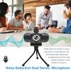 1080P Full HD Webcam,2 Mics, 110 Wide Angle Web Cam,Plug & Play USB Camera,Auto Light Correction, Noise Reduction,Privacy Cover & Tripod, for Laptop/Desktop/PC/Mac,with Zoom/Skype/Teams/Streaming view 3