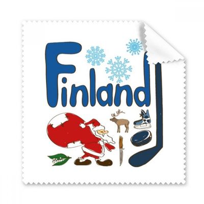 Finland National Symbol Landmark Pattern Cleaning Cloth Phone Screen Glasses Cleaner 5pcs