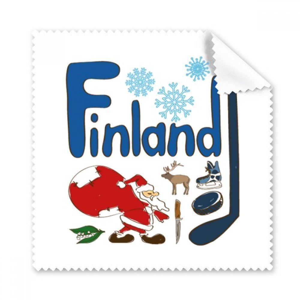 Finland National Symbol Landmark Pattern Cleaning Cloth Phone Screen Glasses Cleaner 5pcs