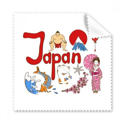 Japan National Symbol Landmark Pattern Cleaning Cloth Phone Screen Glasses Cleaner 5pcs