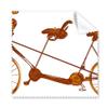 Cartoon Three-seat Bicycle Britain Culture Cleaning Cloth Phone Screen Glasses Cleaner 5pcs view 1