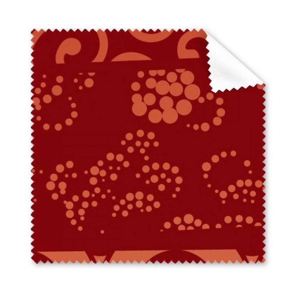 Chinese Japanese Style Asia Wave Dot Pattern Cleaning Cloth Phone Screen Glasses Cleaner 5pcs