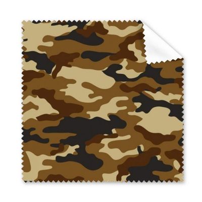 Camouflage Line Art Grain Illustration Pattern Cleaning Cloth Phone Screen Glasses Cleaner 5pcs