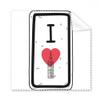 I Love London Words Pattern Cleaning Cloth Phone Screen Glasses Cleaner 5pcs view 1