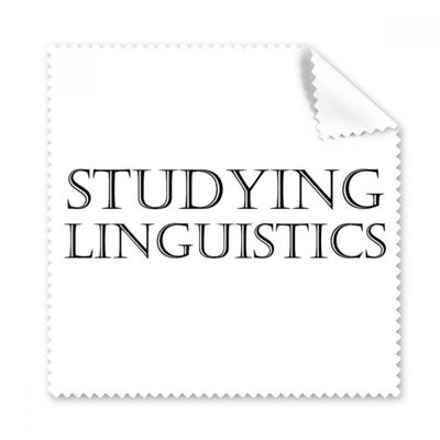 Short Phrase Studying Linguistics Cleaning Cloth Phone Screen Glasses Cleaner 5pcs