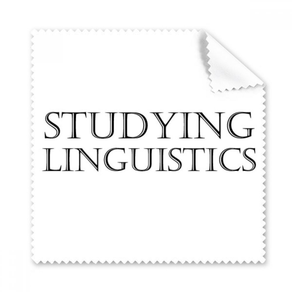 Short Phrase Studying Linguistics Cleaning Cloth Phone Screen Glasses Cleaner 5pcs