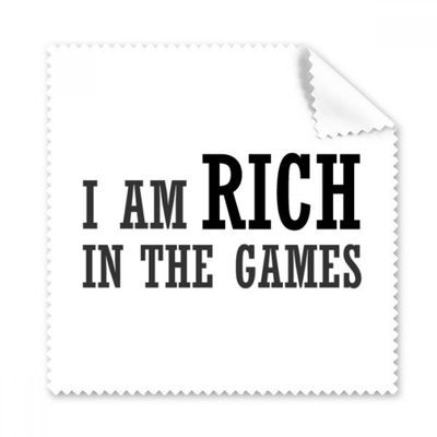I Am Rich in The Games Cleaning Cloth Phone Screen Glasses Cleaner 5pcs