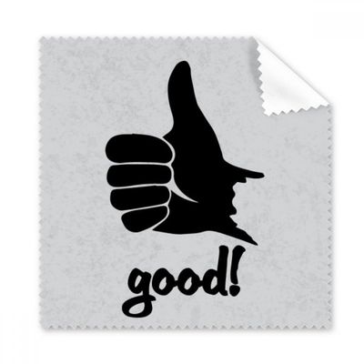 Thumb Outline Personalized Gesture Cleaning Cloth Phone Screen Glasses Cleaner 5pcs