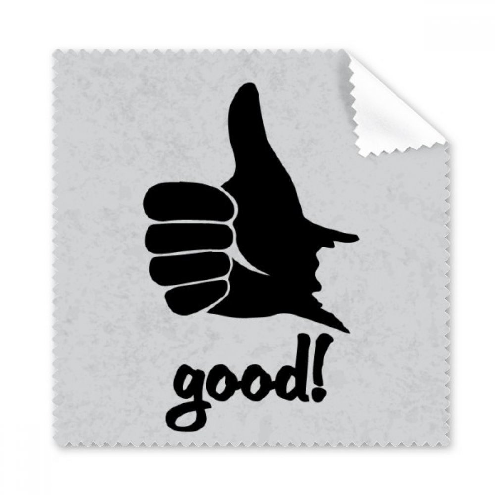 Thumb Outline Personalized Gesture Cleaning Cloth Phone Screen Glasses Cleaner 5pcs