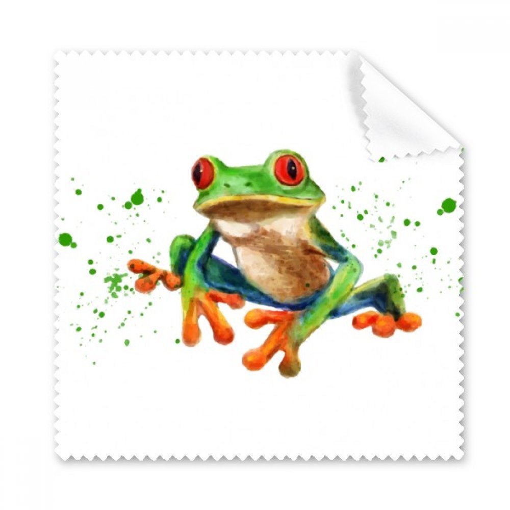 Polypedatid Green Frogs Cleaning Cloth Phone Screen Glasses Cleaner 5pcs