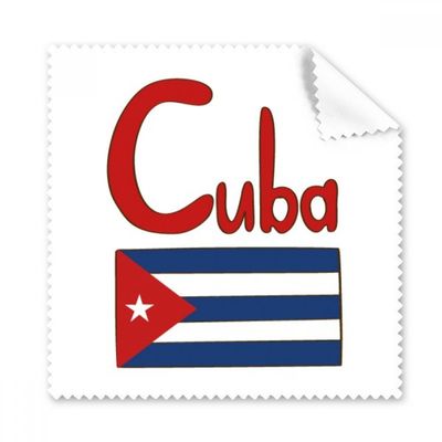 Cuba National Flag Red Blue Pattern Cleaning Cloth Phone Screen Glasses Cleaner 5pcs
