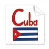 Cuba National Flag Red Blue Pattern Cleaning Cloth Phone Screen Glasses Cleaner 5pcs view 1
